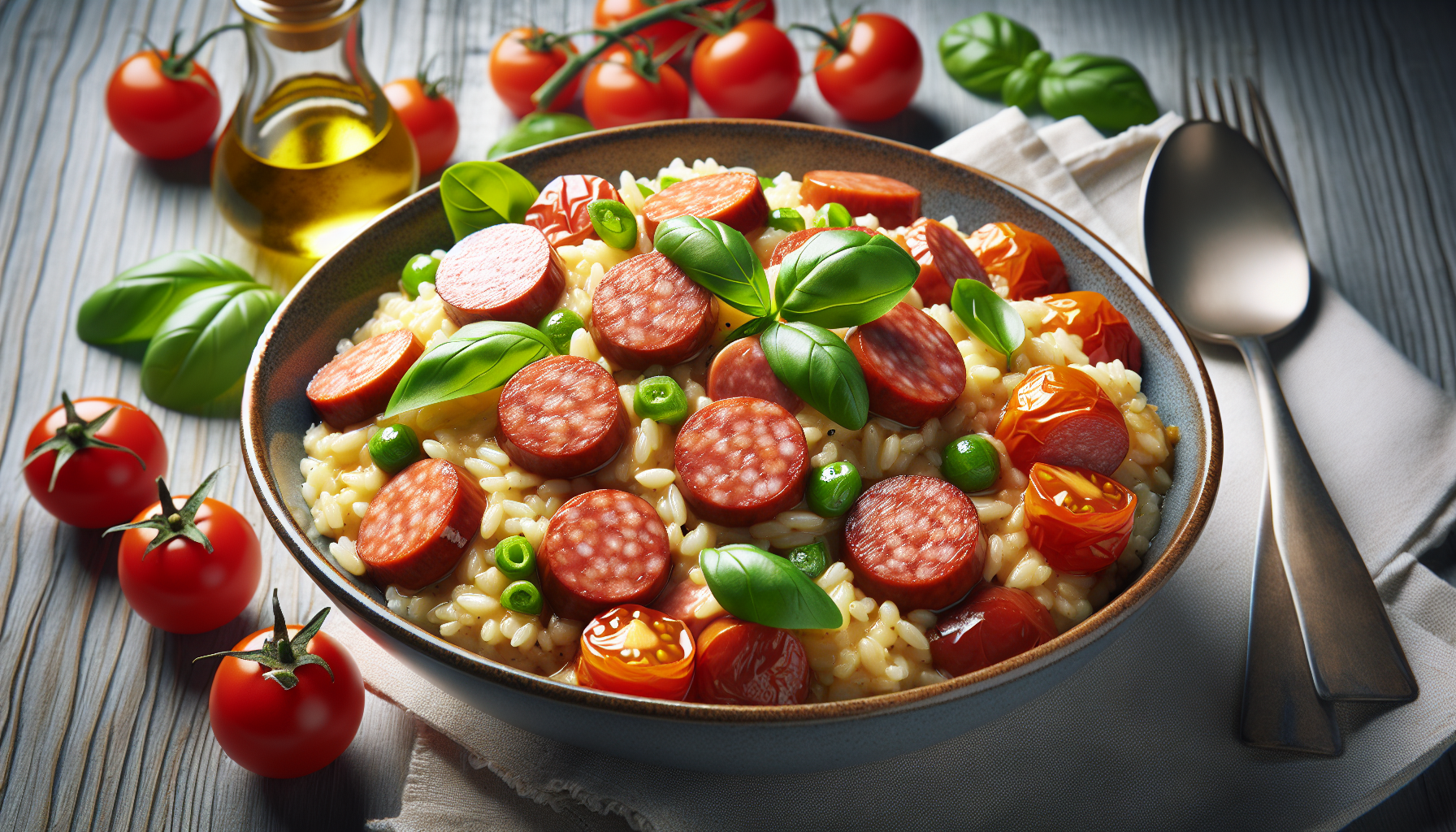 risotto con salsiccia